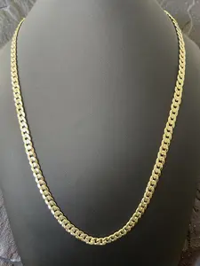 24in 6.5mm 14K Gold Filled Diamond Cut Cuban Link Chain – Miami Style Necklace