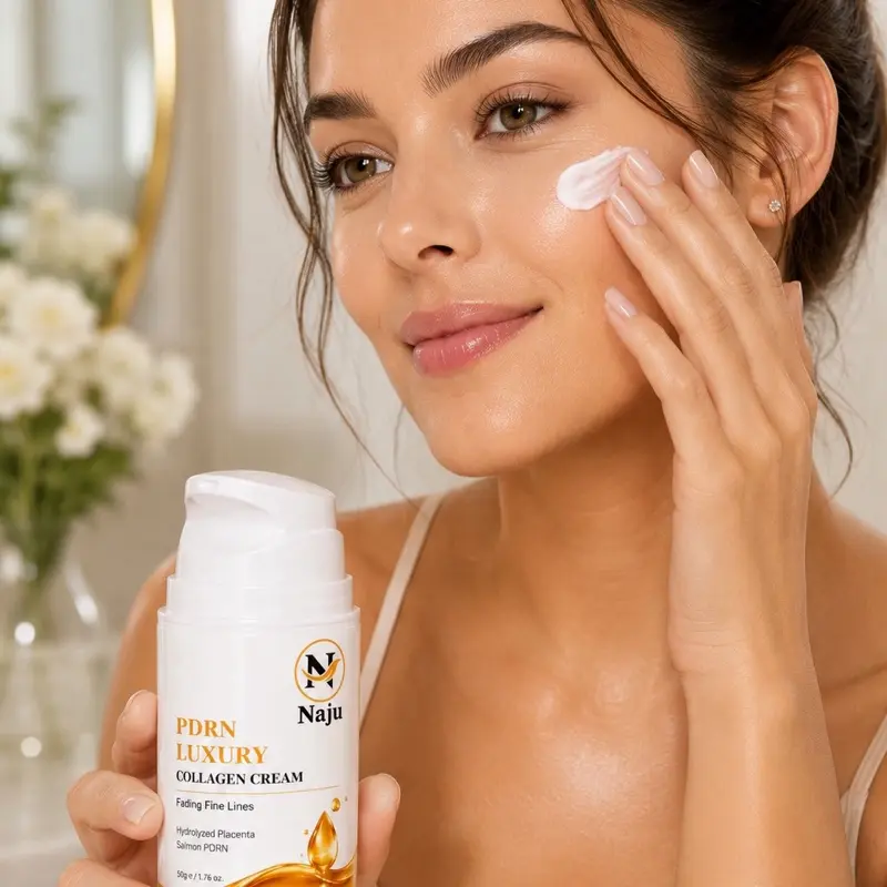 NAJU PDRN-Hydrolyzed Collagen Face Cream - Hydrating Moisturizer for Smooth, Radiant Skin