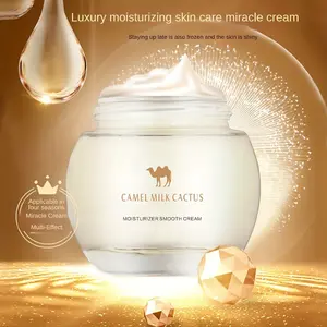 Luxurious Camel Milk & Cactus Moisturizer - Hydrating Miracle Cream with NiacinamiVitamin E - Non-Greasy Formula for All Skin Types, - Formaldehyde-Free