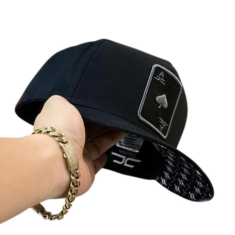 Hats Poker Black Edition Cap, Stylish and Enchanting Poker Hats and Caps for Both Men and Women, Super Magical Ace A Poker Hoods and Hats for Men and Women