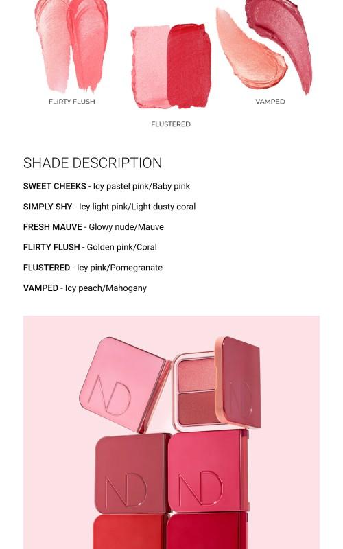 Natasha Denona HY-BLUSH Cream Blusher Highlighter Matte Glam - Vegan Formula with 6 Shades for Home Decor & Personal Use 10g - Glow