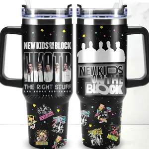 New Kids The Right Stuff  2026 Custom Cup 40 oz 20 oz Tumbler With Handle