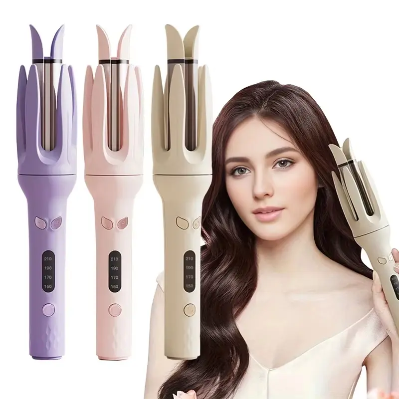 Automatic Negative Ion Hair Curler - 28mm, 4 Temperature Modes, Fast Heating and Auto Shut-Off,Rotating Hair Curling Iron, Hair Styling Tool for Women & Home Use