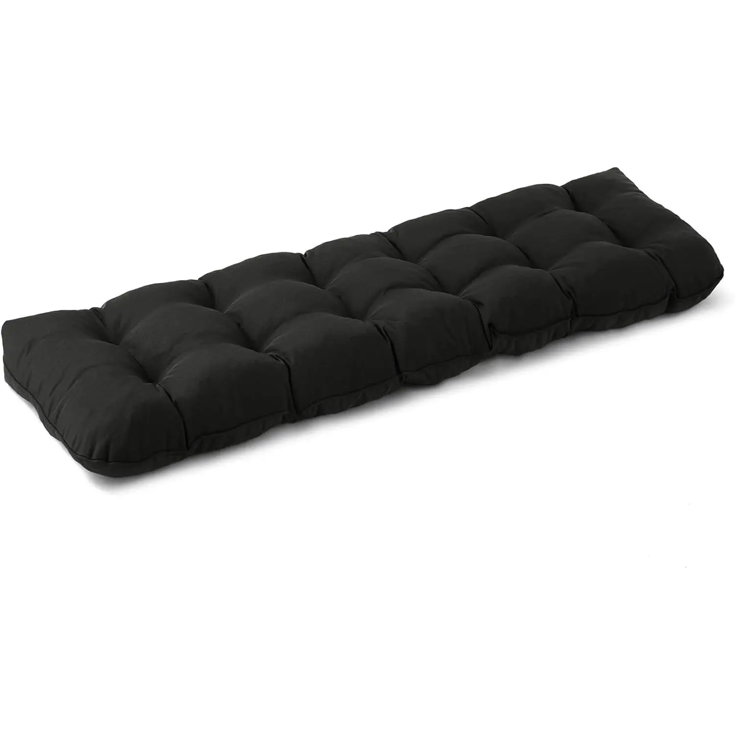 Outdoor Bench Cushion, 48x18x5 Inch, Water-Resistant Bench Cushion for Outdoor/Indoor Furniture, Patio Bench Seat Cushion, Fade Resistant Outdoor Cushions for Porch Swing Couch, Black