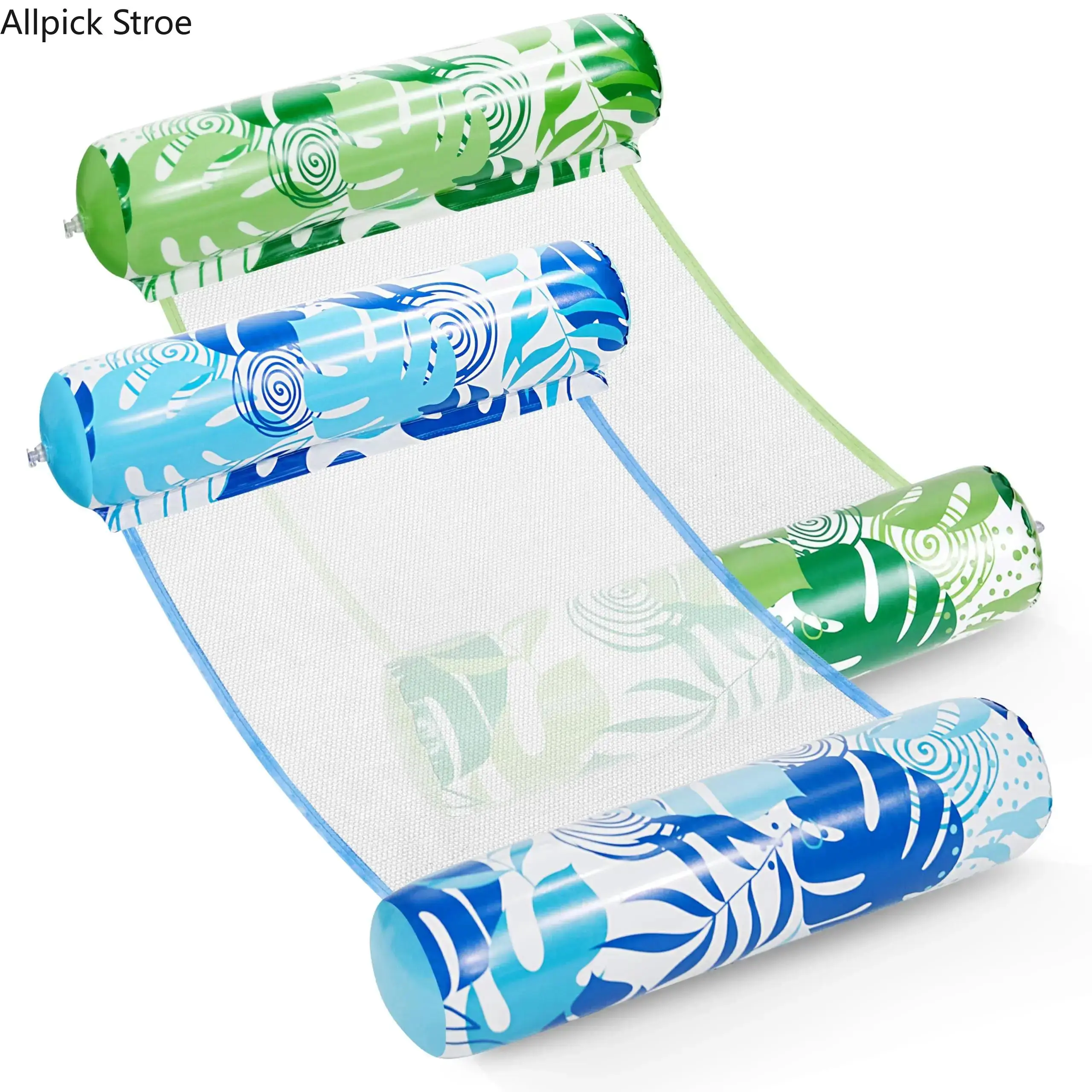 2 Pack Inflatable Pool Hammock Floats for Adults, 4-in-1 Multi-Purpose Water Lounge Chair with Electric Air Pump, Portable Pool Float for Lake, Beach, Vacation, Pool Parties and Summer Relaxation, Perfect Gift for Mom