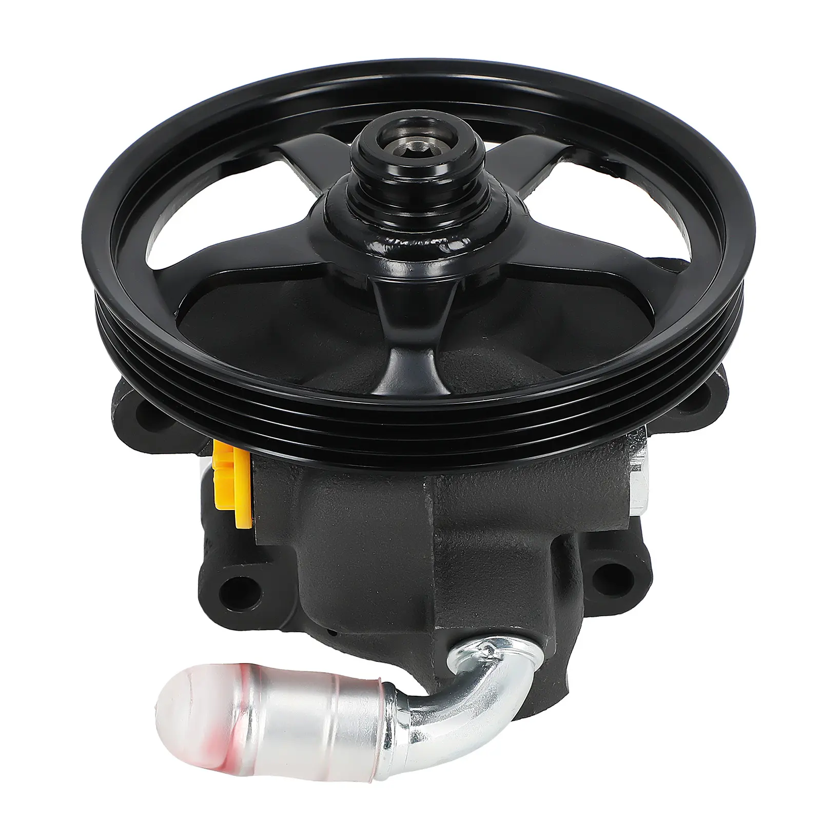 Power Steering Pump w/Pulley compatible for Ford FlexTaurus MKS MKT V6 3.7L 2009-2012