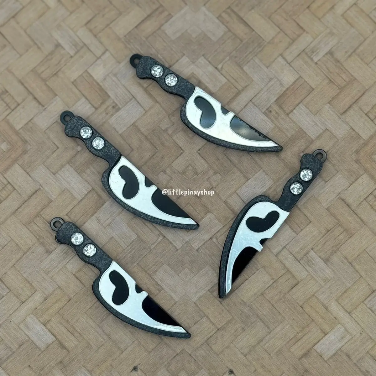 Halloween Ghost Scream Charms (Set of 4) for Earrings , Pendants , ID Badge Reel Bling, Crafting and Jewelry Making