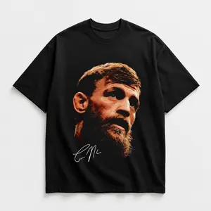 Men's UFC 329 Black Conor McGregor Big Head T-Shirt, The Notorious UFC Graphic Tee, UFC MMA Shirt, Gift for Fighters, Sports Apparel,Regular,Grunge,belle