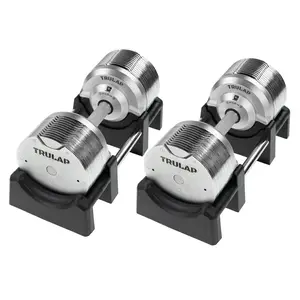 TRULAP 8592 GEN 4 Adjustable Dumbbells - 8.5 - 92 lbs (4 - 41.5 kg) All-in-One Set with Quick Adjust System, Iron-Cast Plates & Space-Saving Design