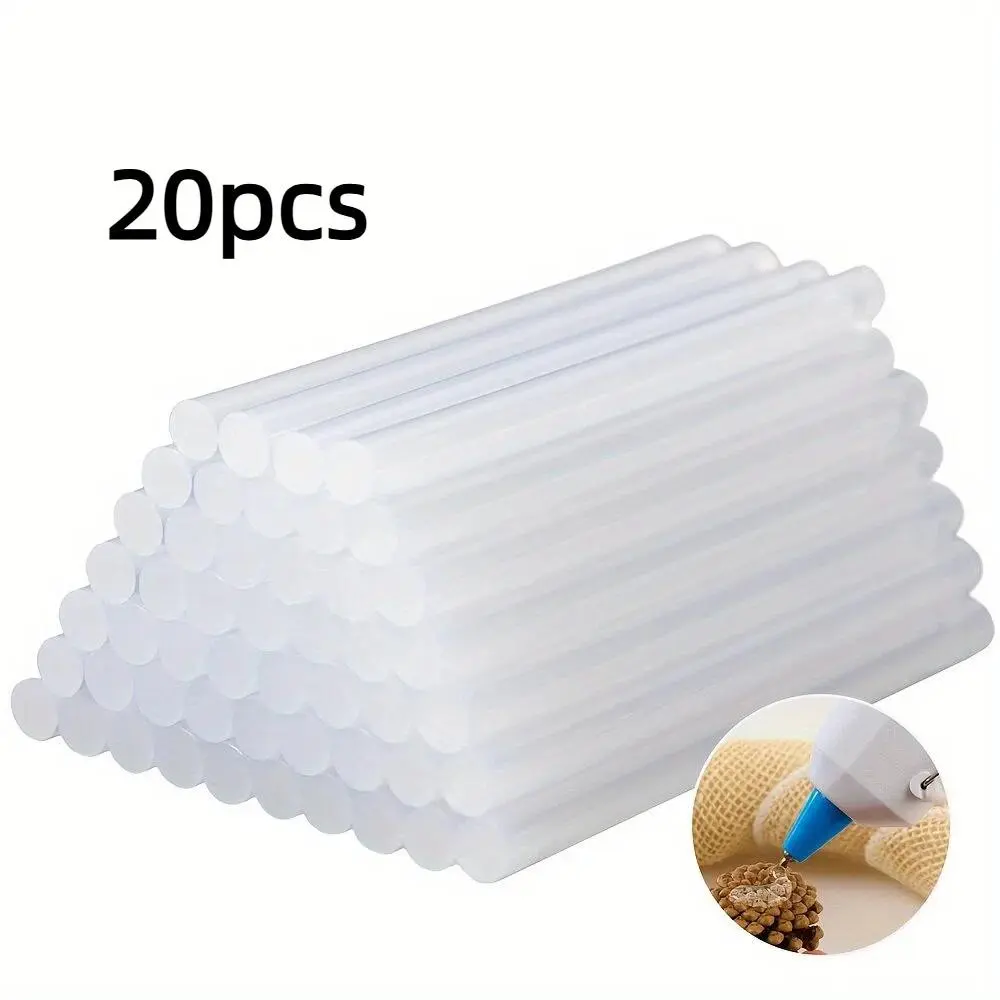 High Adhesion Hot Melt Glue Stick, Long Lasting Adhesive, 7mm x 100mm Size Glue Stick, Suitable for Making Crafts, Repairing Broken Items, DIY Creation and Other Daily Household Tool Materials, Hot Glue Sticks