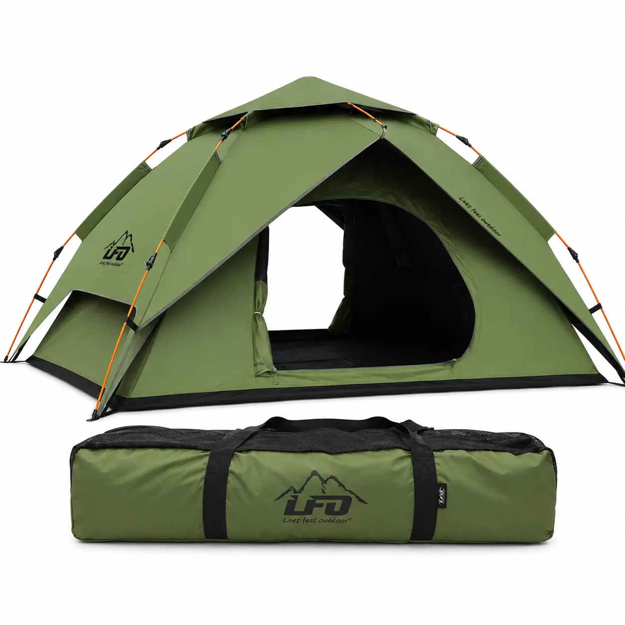 Automatic Folding Oxford Fabric Outdoor Shelter for 3-4 People, 3-Second Quick Setup, Waterproof, UV50+ Rating, Breathable, 5 kg, Camping & Hiking Gear, Sports & Outdoor Essential