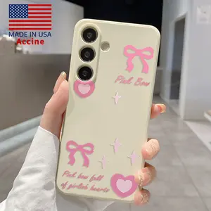 Pink Heart Whimsy Patterned Phone Case Compatible with Galaxy S23 Ultra S24 Plus S25 S22+ Shockproof Full Camera Protection Durable Slim Silicone Cover