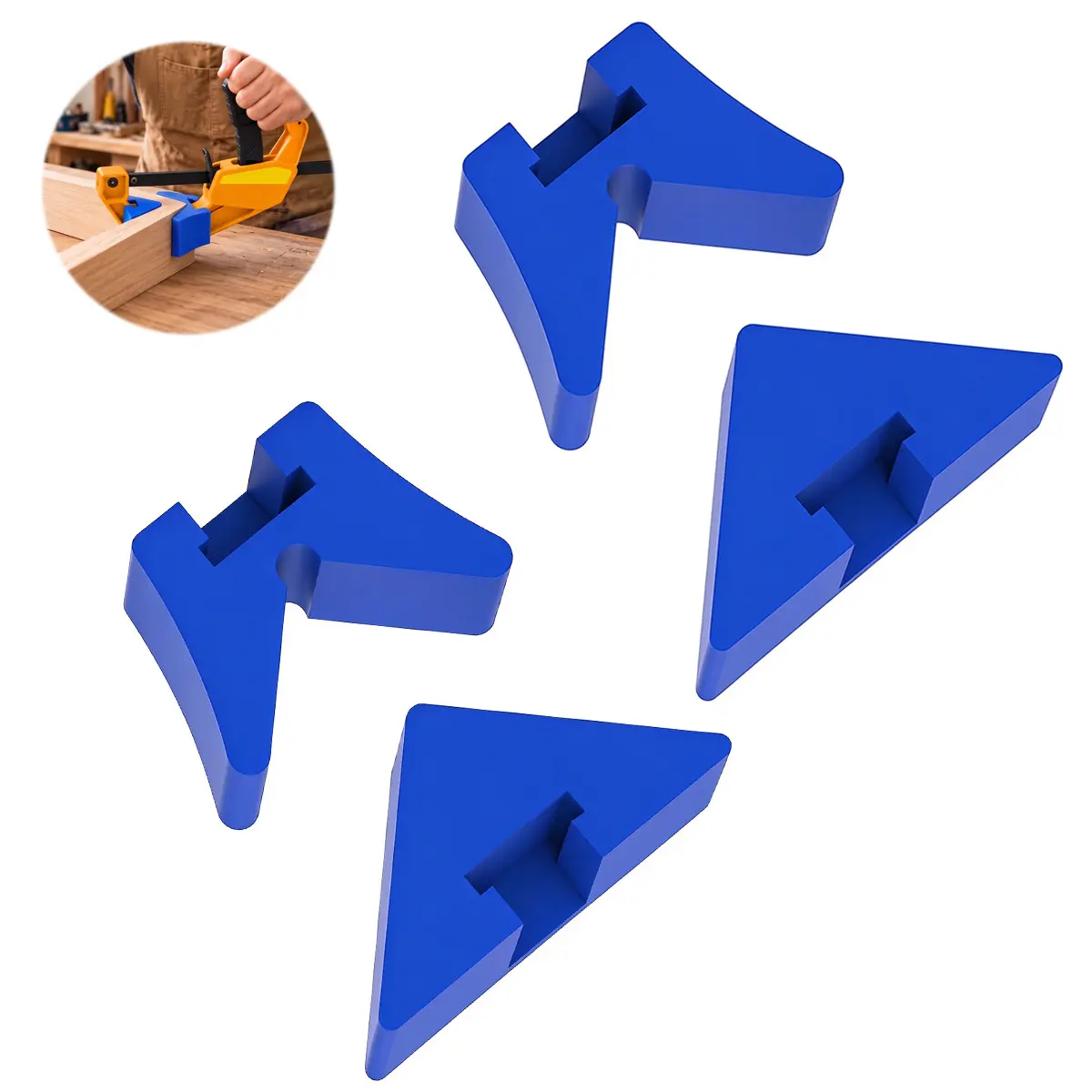 Corner Clamp Adapter for Corner Clamp Adapter for Quick-Grip Bar Clamps, 90° Degree Corner Clamps, Quick-Release Right Angle Clamp for Woodworking, Furniture and Cabinet Assembly, Diy Projects