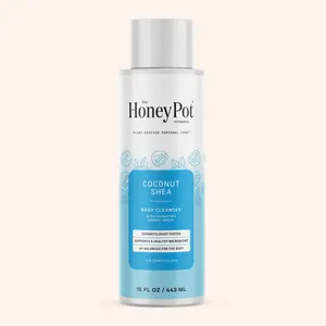 Coconut Shea Hydrating Body Cleanser - 15 FL OZ, Dermatologist-Tested, pH-Balanced, Sensitive Skin Moisturizing Formula, 3 Months Supply