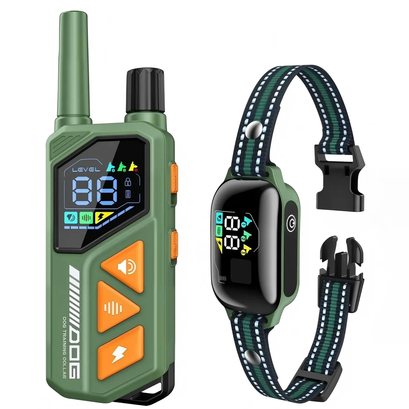 2-In-1 Ai Anti-Misoperation Smart Dog Bark Collar, 3300ft Remote, Ipx7 Waterproof, Auto Anti-Barking, Beep Modes, Training Collars, Shock Collars, Automatic