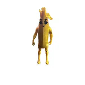 Peely Banana Fortnite Ornament Decoración 5 Inch Gold Color Character Figure for Decor