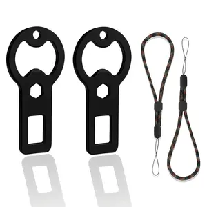 Bottle Opener,2 PCS Beer Bottle Openers with 2 Lanyards,Speed Openers,Portable Metal Flat Bottle Opener for Kitchen,Bar,Restaurant or Party,Opener Keychain for Bartender,Outdoor Enthusiasts,Dog Owners