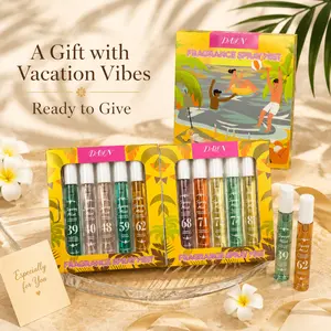 Sun-Kissed Vacation Beach Body Spray 10-Pack Set, Affordable Long Lasting Floral & Fruity Women's Fragrance Kit, Travel Size Scent Discovery Gift Pack