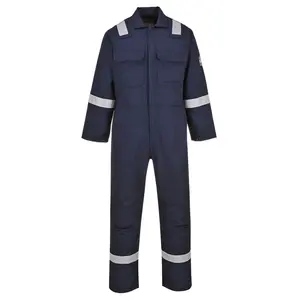 Portwest UBIZ5 Bizweld Flame Resistant Coveralls for Welding, Protective Safety FR Workwear Coveralls