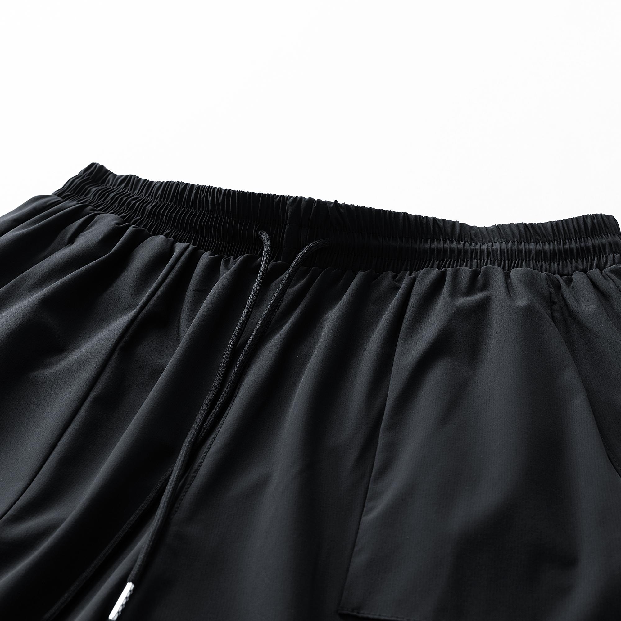 Men’s solid-color drawstring zip-pocket shorts, 5-pack; men’s clothing; sports-casual elastic-waist pocket shorts; breathable summer athletic shorts for men; everyday wear; summer shorts Men's Quick-Dry Set