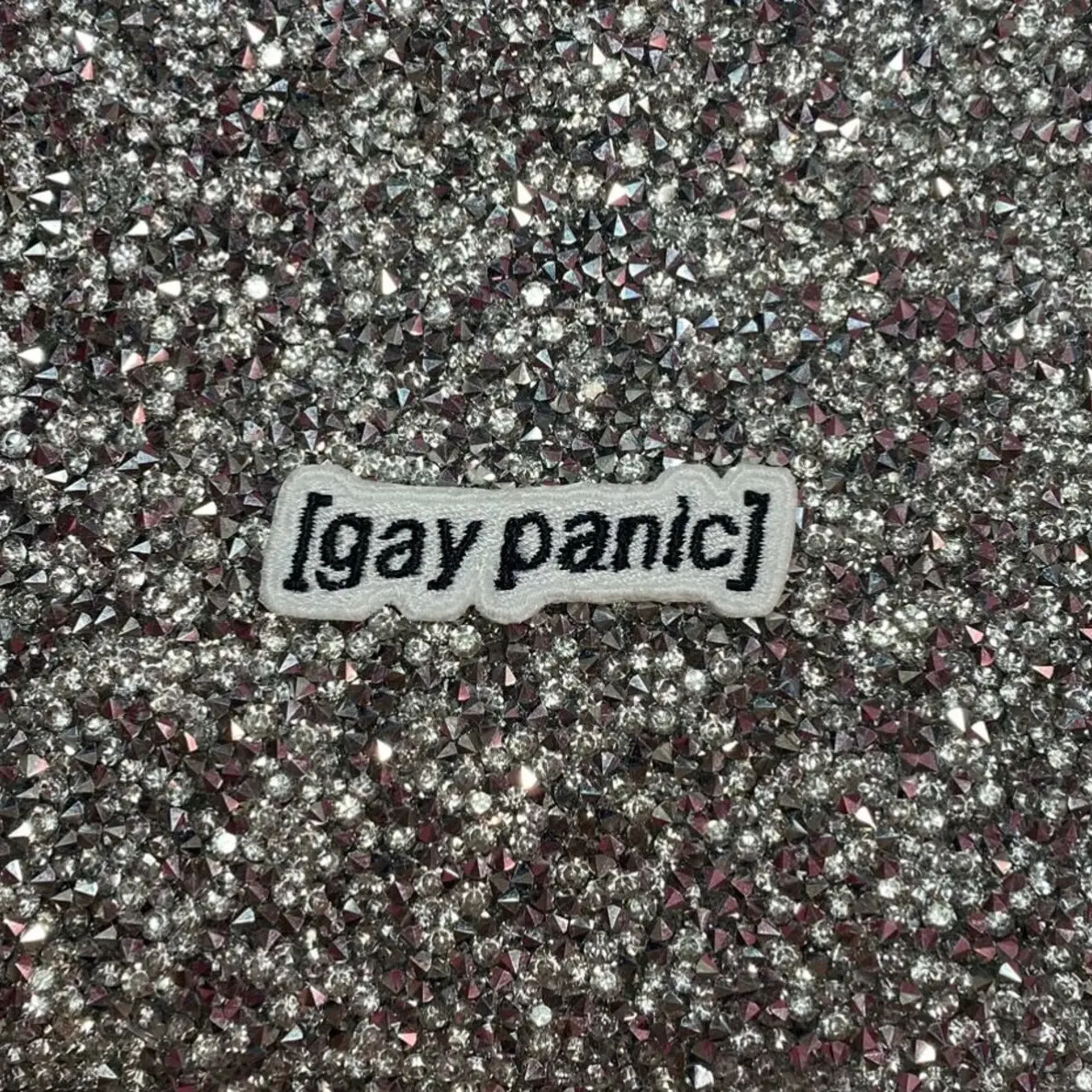Gay Panic Embroidered Patch | Iron on Patch | Sew on Patch | Appliqué