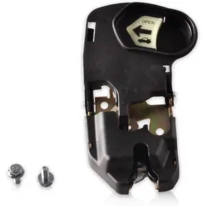 Trunk Latch Lock Handle Assembly Compatible for 2001-2005 Honda Civic 1.3L 1.7L Rear Trunk Tailgate Latch Lock Lid Handle Assembly 74851-S5A-A02 74851-S5A-A01