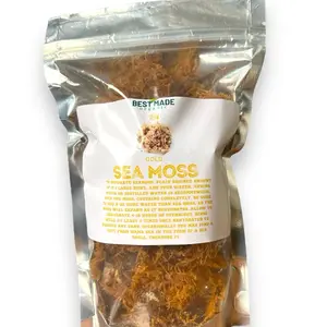 Natural Dried Irish Sea Moss - Eucheuma Cottonii Nutrient Rich Sea Vegetable Wild Crafted Harvested from Pristine Ocean Waters - Makes your own Sea moss Gel - Perfect for Smoothies & Soups Dry Seamoss
