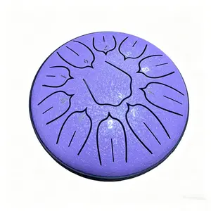 Glucophone Steel Tongue Drum 6 Inch 11 Notes Drums D5 Ethereal Drum For Beginner Handpan Musical Instruments