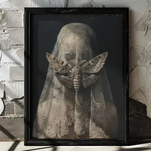 Black and White Optical Illusion Canvas Prints, Minimalist Line Art Wall Art Painting, Room Decor Wall Art Poster for Living Room Bedroom Home Office