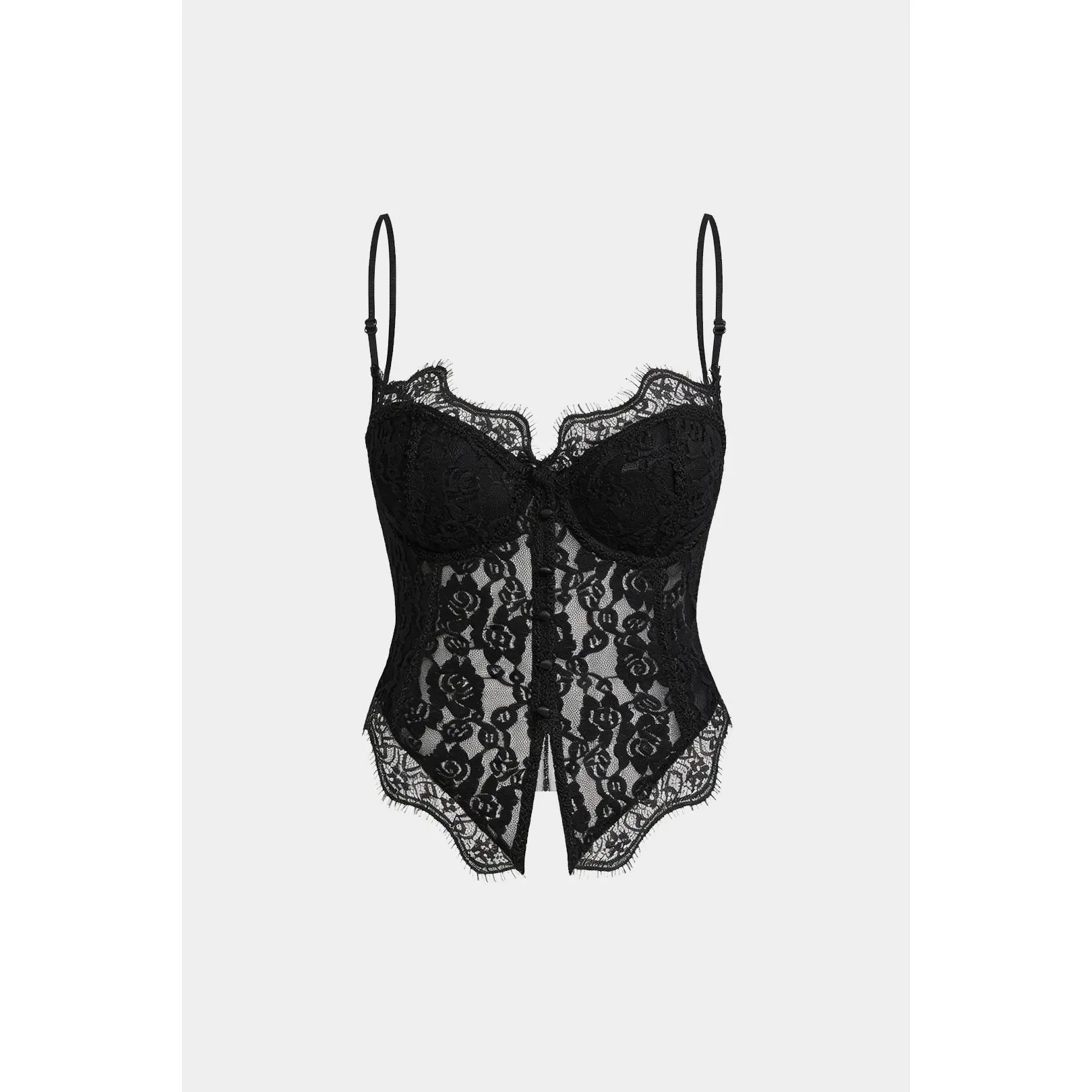Women's Sleeveless Lace Trim Zipper Cami Tank Top, Slim-Fit Polyamide Women's Top