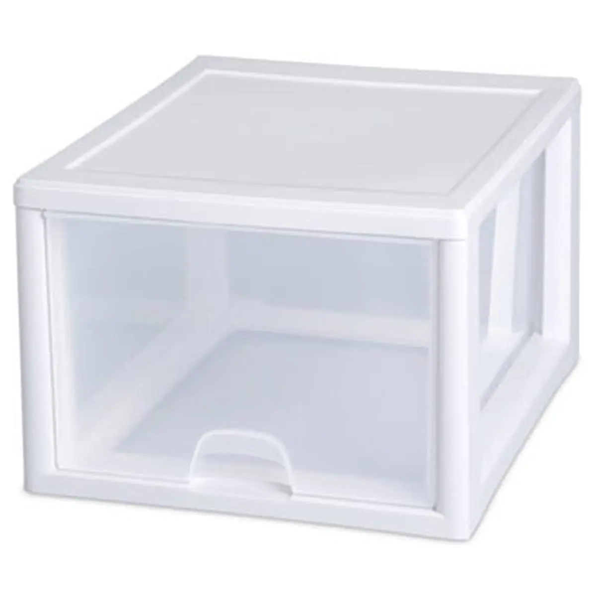 Sterilite 27-Qt Stackable Drawer Cabinet - See-Through Drawer Organizer, Home Supplies Stackable Storage Solution for Efficient Space Management