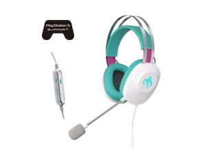 ASUS TUF GAMING H1 GEN II HATSUNE MIKU EDITION, Wired Gaming Headset with 40 mm ASUS Essence Drivers, Virtual 7.1 surround sound, TeamSpeak-certified Microphone, Lightweight 297-gram Design