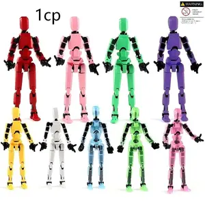 Multi-Jointed Digital Character Doll Toy Model, 3D Trendy Action Figure, DIY Assembly Moveable Design, Desktop Decoration Stress Relief Toy, Action Figures