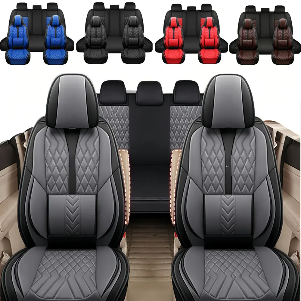 Custom Fit For Ford F-150 Seat Covers 2009-2025, Nappa Leather Seat Protectors Truck Pickup Waterproof Automotive Vehicle Cushion Cover Fit For 2009 to 2025 Ford F150 and 2017 to 2025 Ford F250 F350 F450