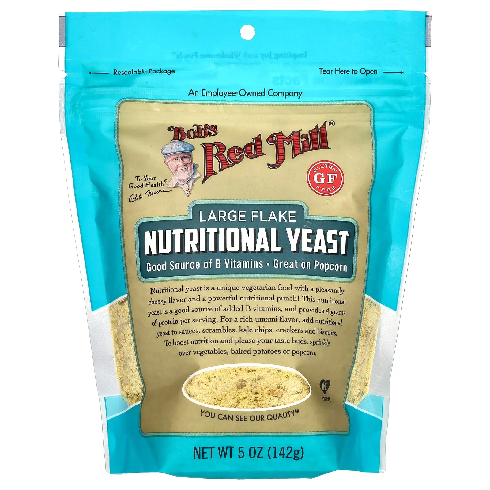 Bob's Red Mill Large Flake Nutritional Yeast, Gluten Free, 5 oz (142 g)