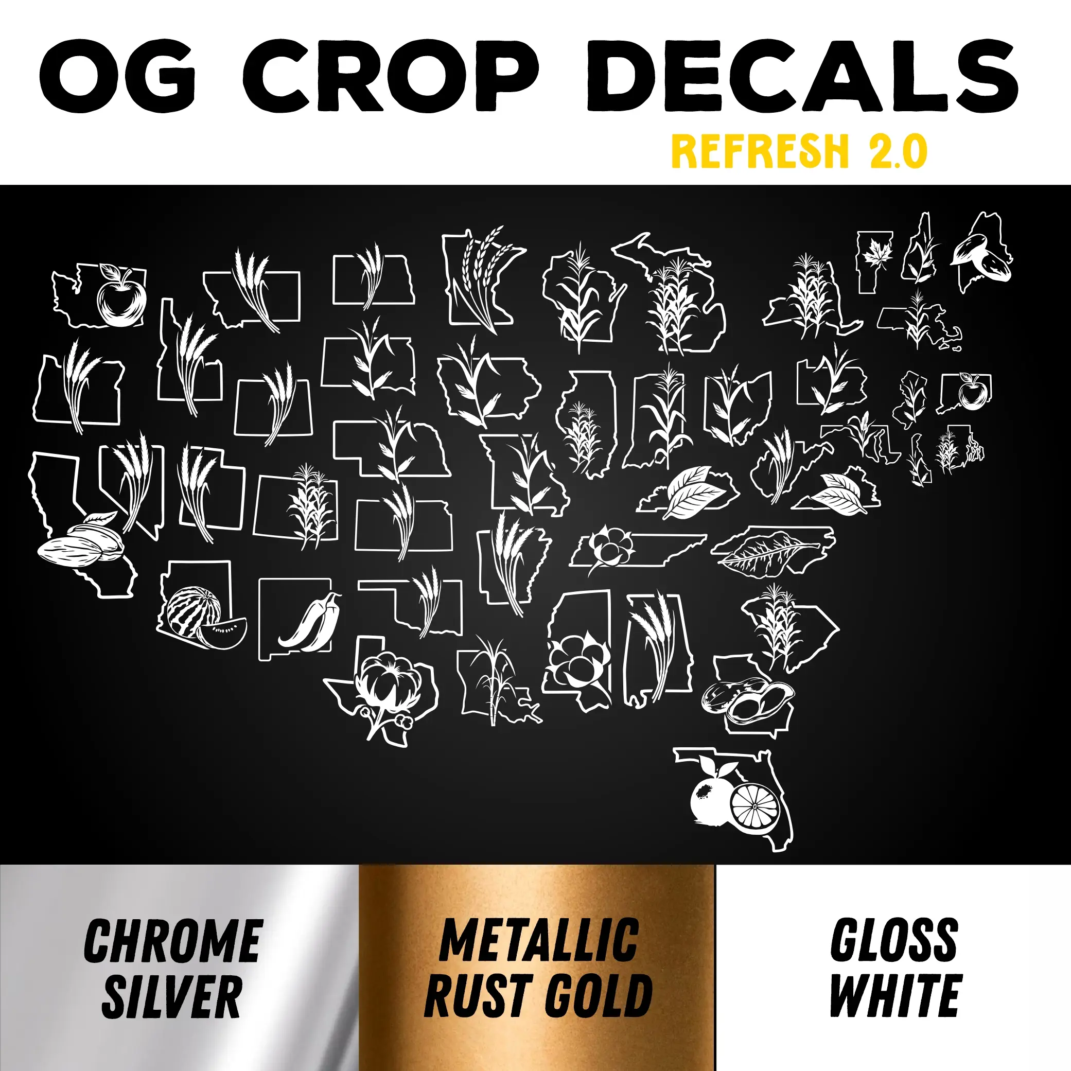 OG Crop Decals - High Quality Outdoor vinyl OG Crop Decals - High Quality Outdoor vinyl