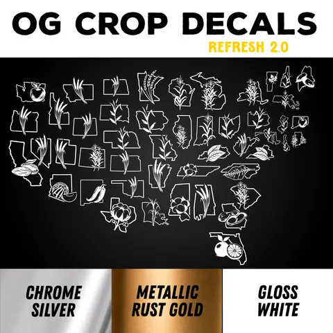 OG Crop Decals - High Quality Outdoor vinyl