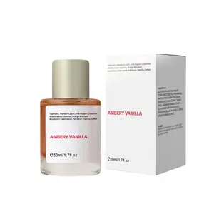 Women's Amber Vanilla Perfume Spray 50ML, Fruity Floral Perfume, Large Capacity Non-Alcoholic Fragrance, Daily Use, Date Gift, Birthday Present