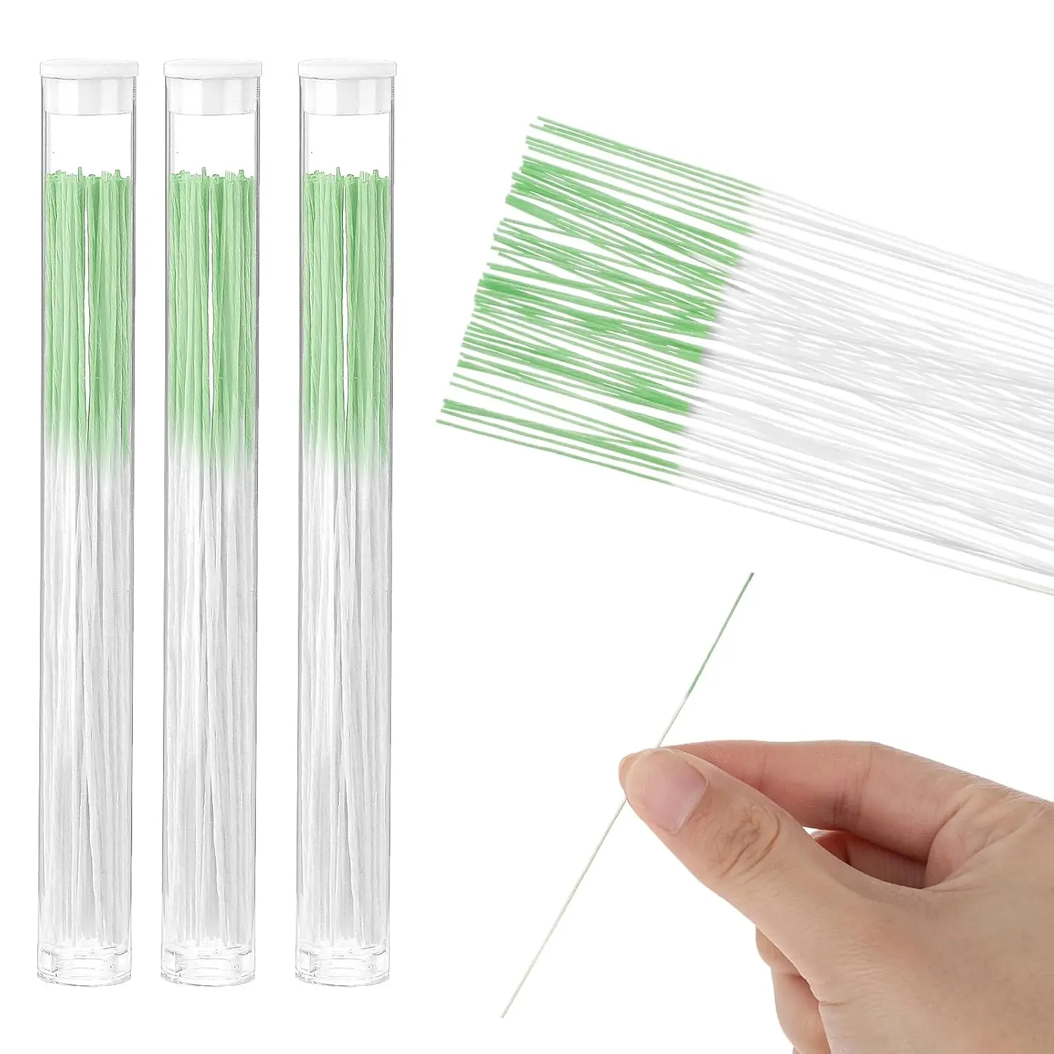 180 PCS Earring Hole Cleaner Floss, Disposable Piercing Floss for Girls Women Men, Ear Piercing Cleaner Aftercare Cleaning Tool for Nose Ear