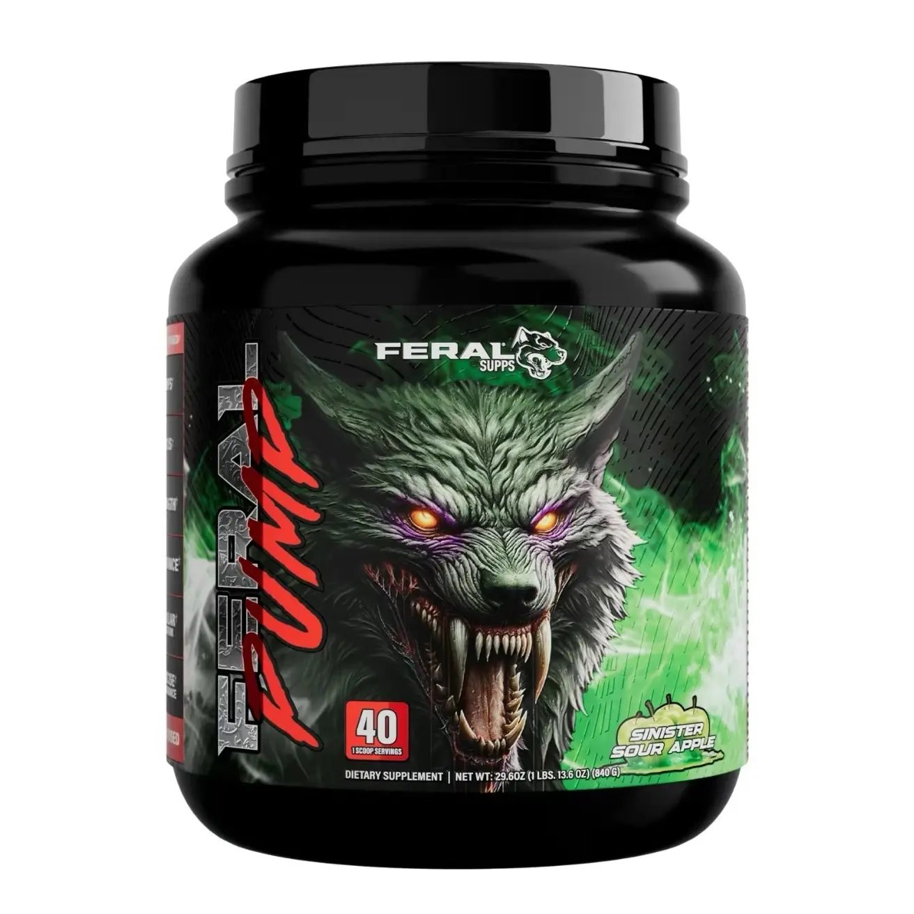 Feral Pump By Feral Supps, Non-Stim Pump Preworkout Powder