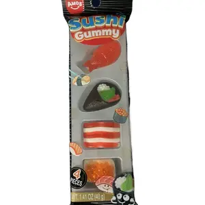 AMOS, Sushi Gummy 4 piece, 1.41oz GUMMIES Snack Bubblegum