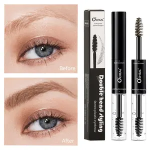 Long Lasting Waterproof Eyebrow Cream & Brow Setting Glue, Fast Drying Film Forming, Anti Falling Off, 3D Spiral Brush Design, Eyebrow Tinting Cream, Waterproof Eyebrow Gel