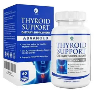 1 Body Thyroid Support Supplement with Iodine - Energy & Focus Support Formula - Vegetarian & Non-GMO, Healthy Supplements