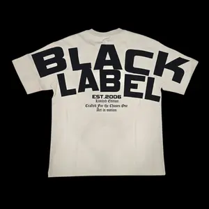 BLACK LABEL OVER PRINT T-SHIRT SAND/BLACK