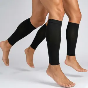 2Pairs Calf Compression Sleeve Leg Compression Sock Calf and Shin Support Relieve Calf Pain for Men Women Youth for Running, Cycling, Walking Black
