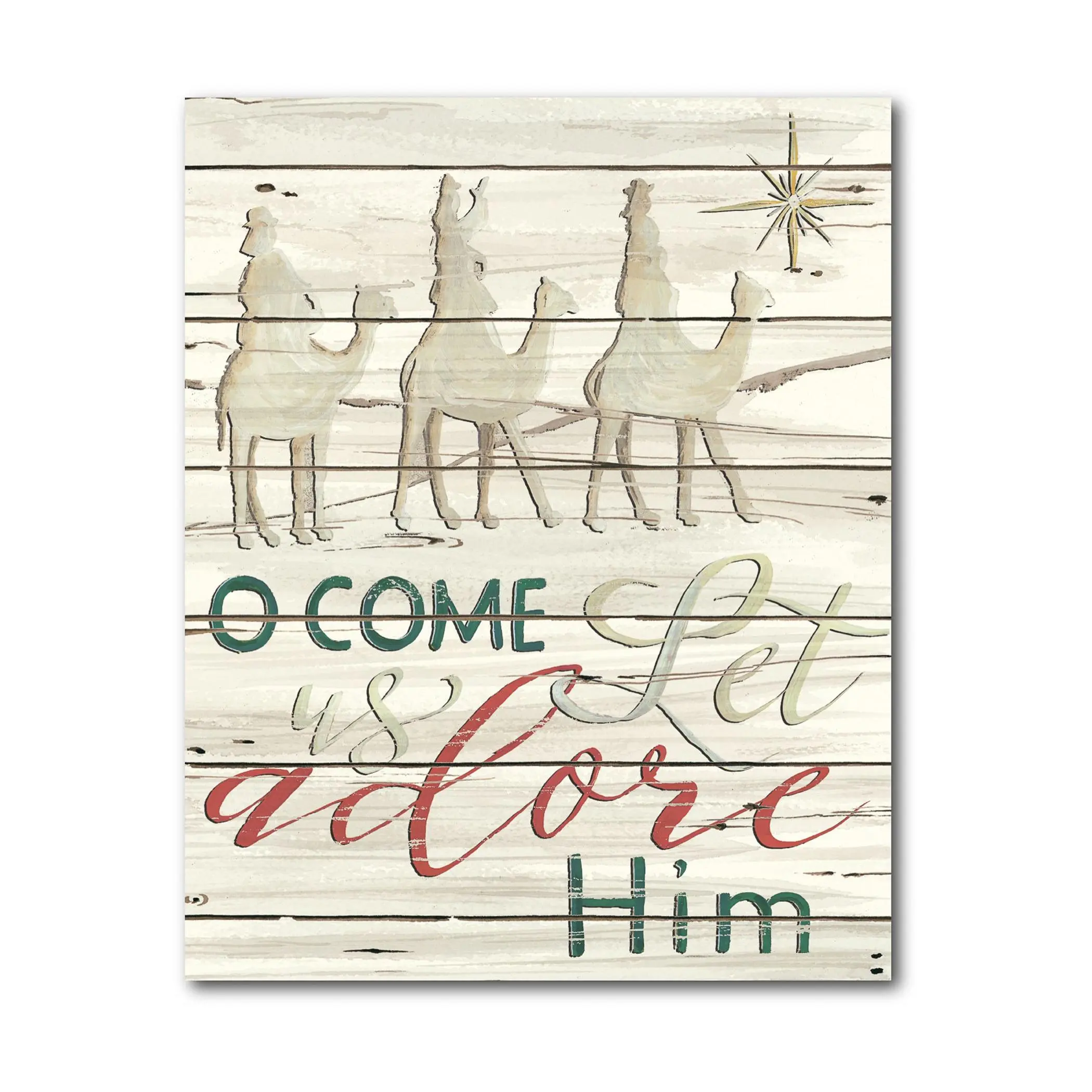 Courtside Market Come & Adore Him 16" x 20" Canvas Wall Art