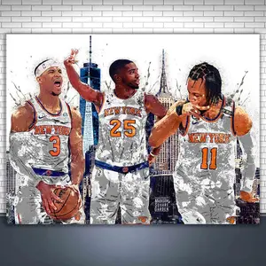 Mikal Jalen Josh NY Knicks Graphic Poster, Man Cave Sport Game Posters (NO FRAME)