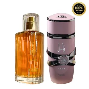 (Bundle Combo) Perfumes lattafa yara - Unisex Choco Musk Vanilla Fragrance Eau De Parfum Spray 50ML (1.7 OZ) by Al-Rehab