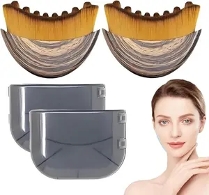 Lymphatic Contour Face Brush for Jawline & Chin Sculpting – Dry Brushing Massager for Lymphatic Drainage & Facial Fatigue Relief,  Ergonomically Designed to Fit The Skin Precisely