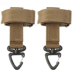 Multi-functional rope Hook Carabiner Hooks clip with adjustable nylon hanging buckle, anti-loss climbing safety clip, suitable for active outdoor activities; a versatile and durable tool Accessories.